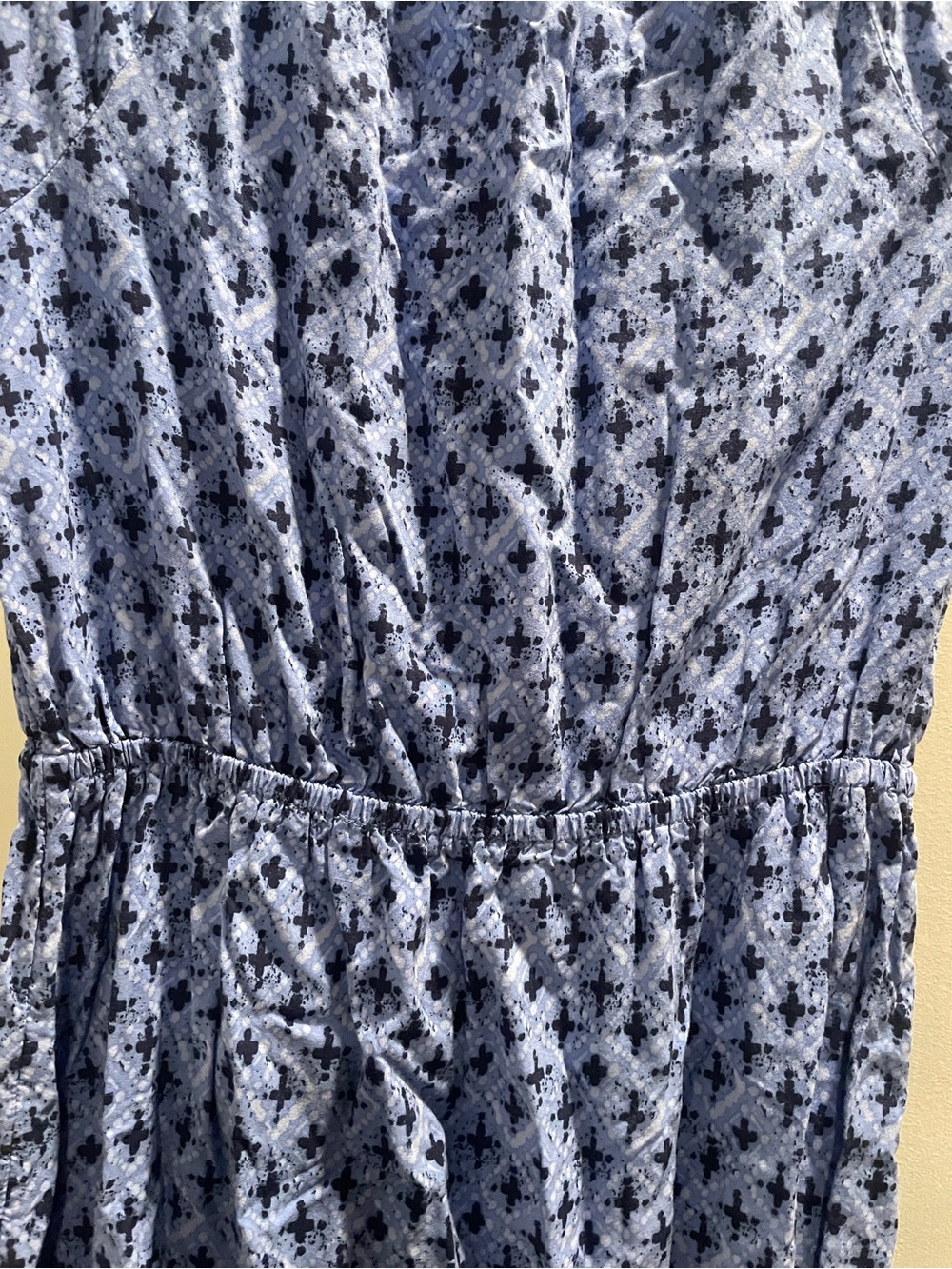 Old Navy Blue Printed Cap-Sleeve Dress size S - Picture 5 of 5